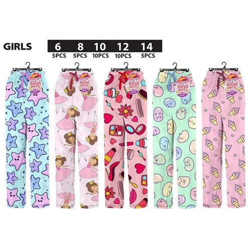 Girls PJ Lounge Pants 5Sizes Ser 1