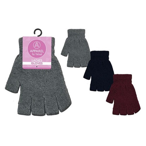 Practical winter handwear with exposed fingertips