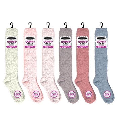 Socks Ladies Micro Fiber Knee High Socks Anti Slip