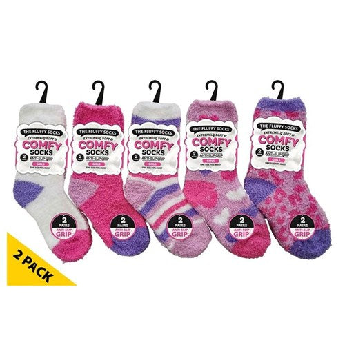 Socks Girls Microfiber Socks Anti-Slip Ser3 2pk