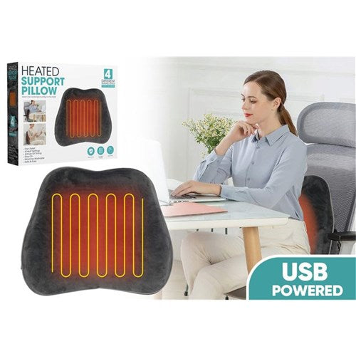 Heated Support Pillow 45x40x10cm USB Power