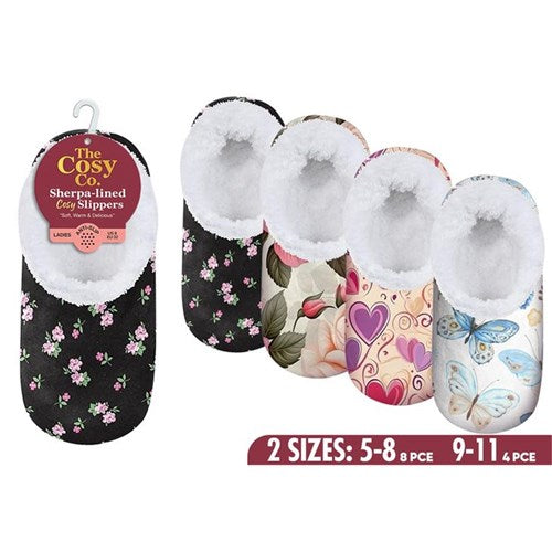 Vibrantly printed indoor foot coverings with sharp patterns