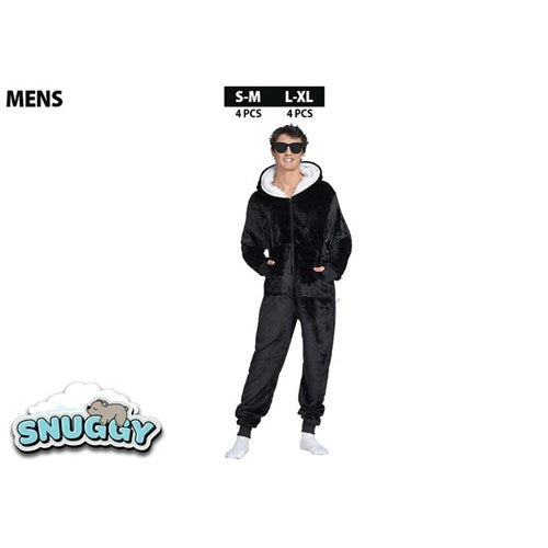 Mens full body thick fleece lounging suit