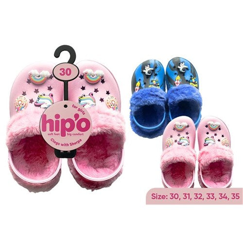 Kids durable water resistant shoes with fuzzy lining