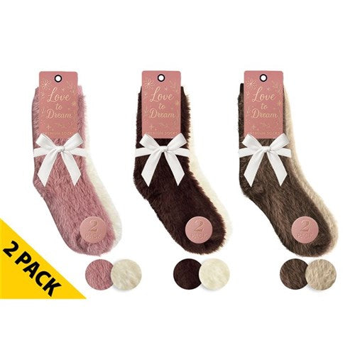 Ladies solid colored deeply soft foot coverings