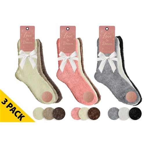 Ladies velvety textured elegant foot coverings