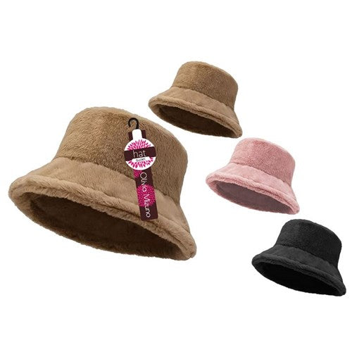 High fashion insulated winter accessory with a downward sloping brim