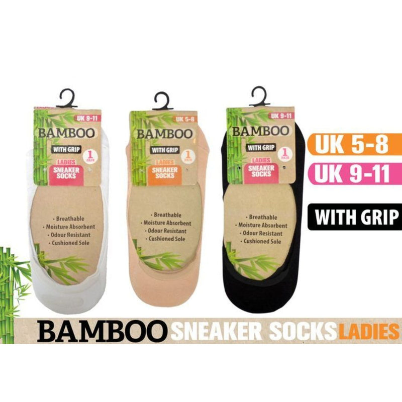 Ladies Bamboo Sneakers Socks 1Pair