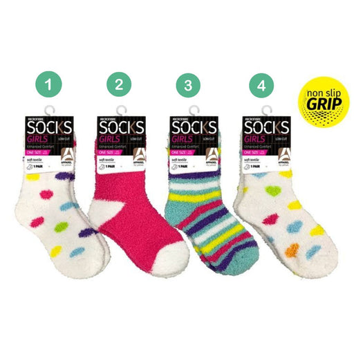 Girls Microfiber Socks Brights 1 1Pair