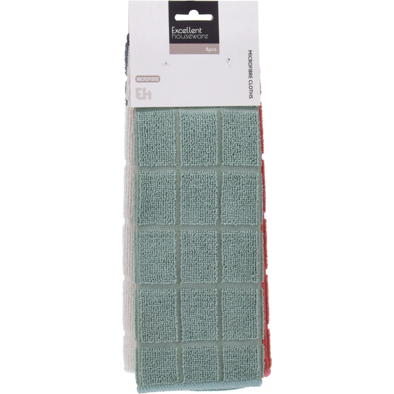 4 piece microfiber cleaning cloth set