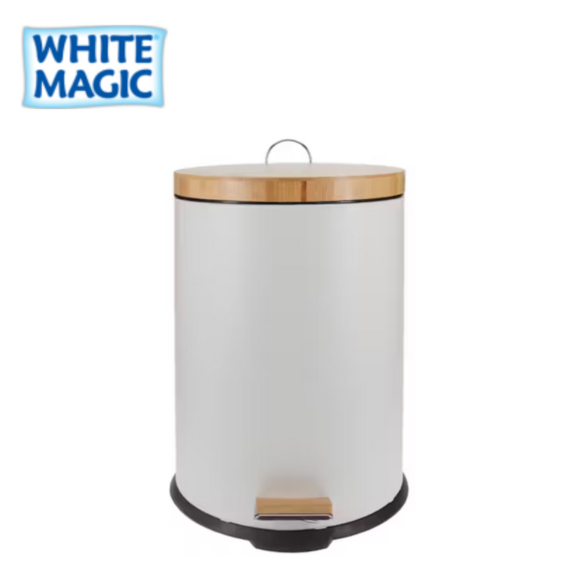 Rubbish Bin 20L - White by White Magic