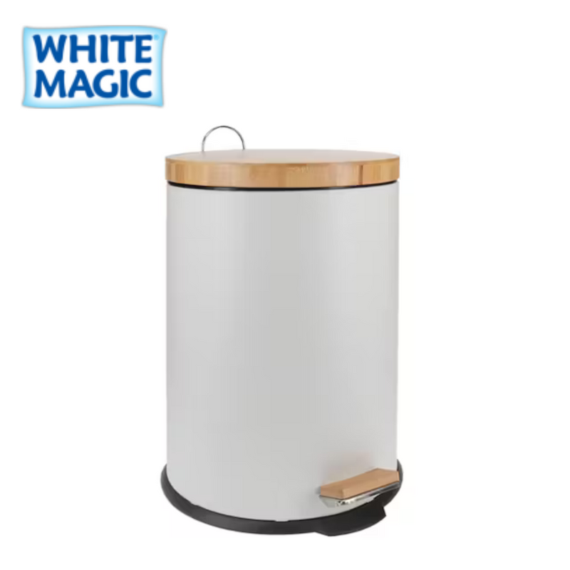 Rubbish Bin 20L - White by White Magic