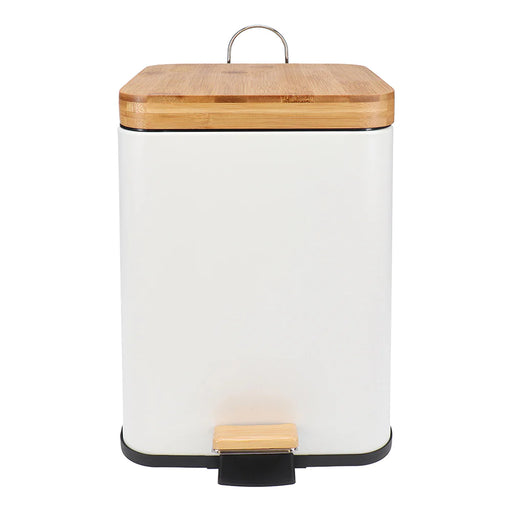 Square Rubbish Bin 6L - White by White Magic