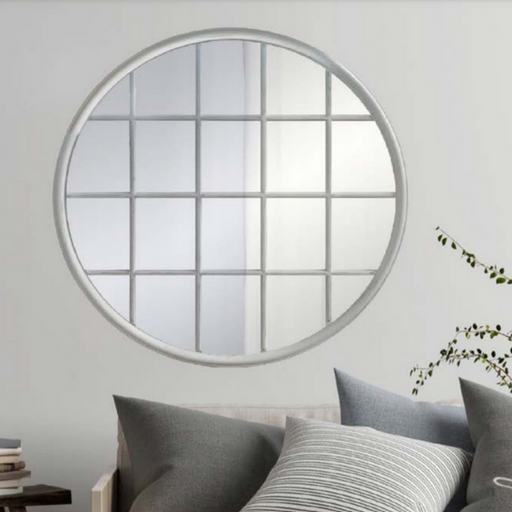 Ronis Walter Wall Mirror 120x120cm Brushed White