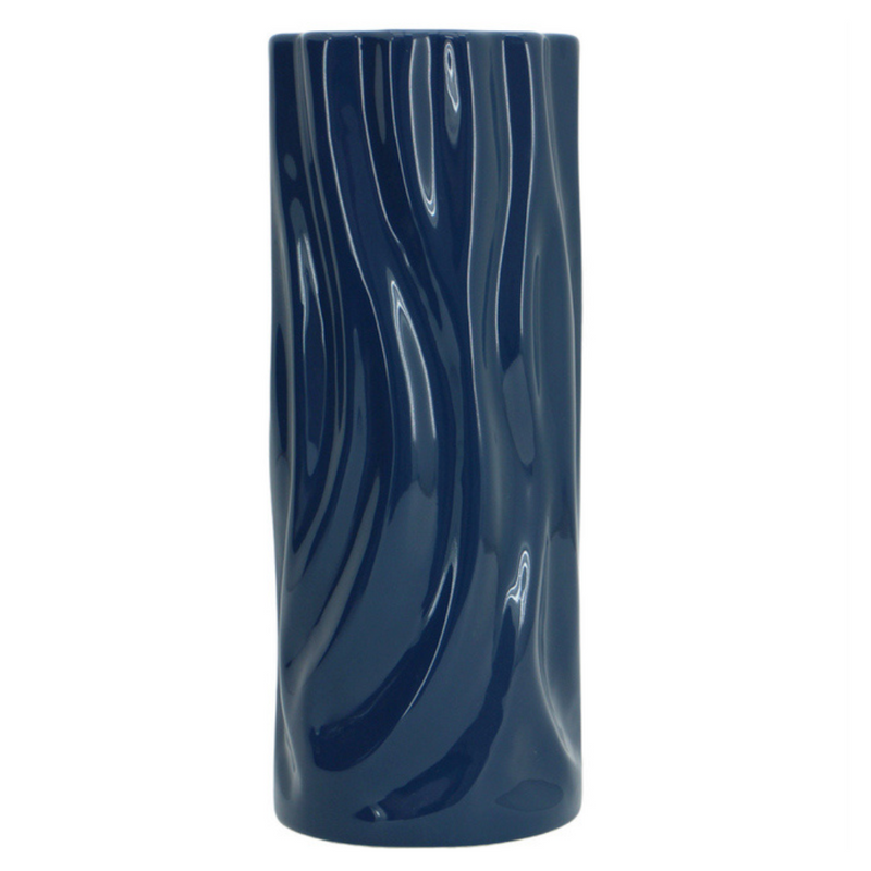 Ronis Waver Vase 15x38cm Navy
