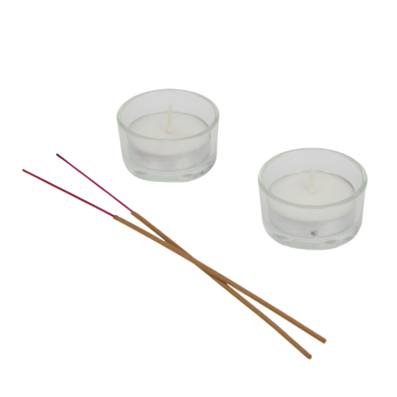 Ronis White Lotus Tealight Holder 16cm