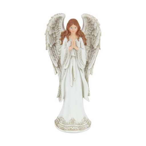 Ronis White Robe Praying Angel 24cm