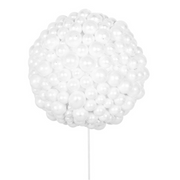 12cm white decorative ball with 30 attached picks for Christmas floral and tree décor