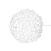 12cm white decorative ball with 30 attached picks for Christmas floral and tree décor