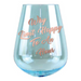 Ronis Why Limit Happy To An Hour Stemless Glass 13cm 600ml 2pk