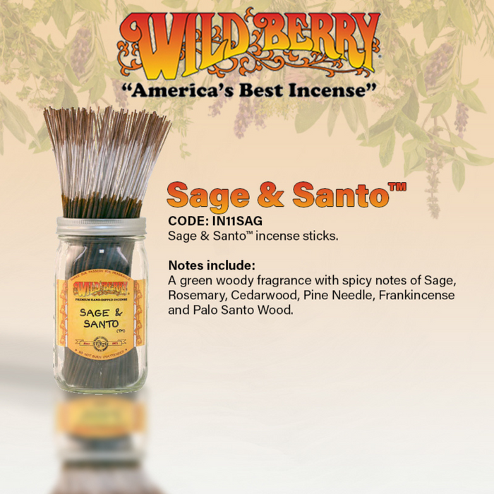 Ronis Wild Berry Incense Sage & Santo 28cm