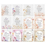Ronis Wildflower Inspiration Plaques 4x12x0.9cm Assorted