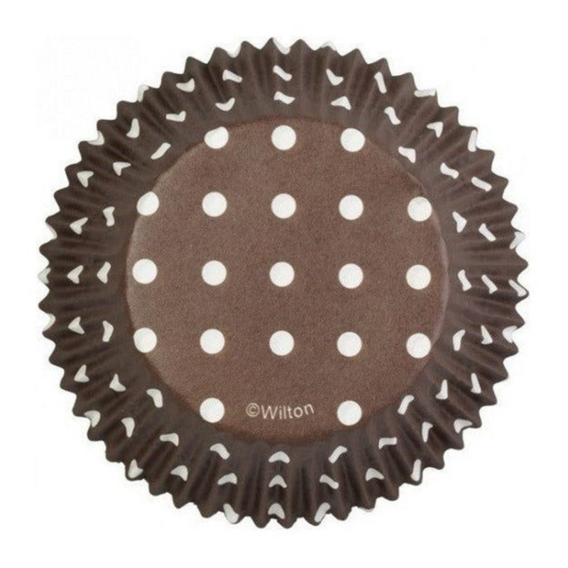 Ronis Wilton Brown Dots Std Baking Cups 75pcs