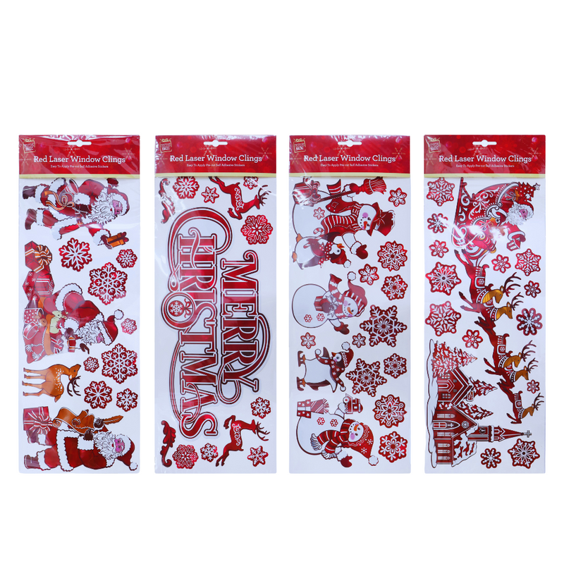 Ronis Window Clings Red Laser Assorted