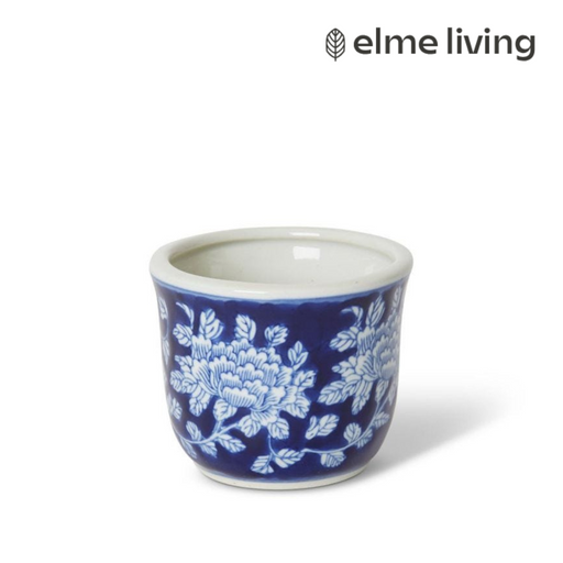 Ronis Winifred Pot Blue/White 10x10x9cm
