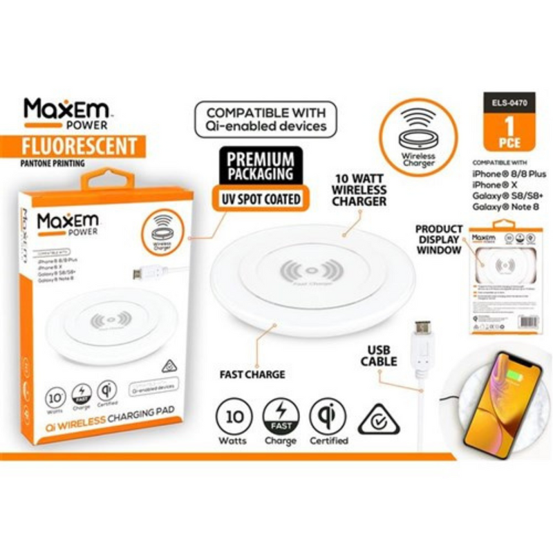 Ronis Wireless Charger with Qi 10W with Cable