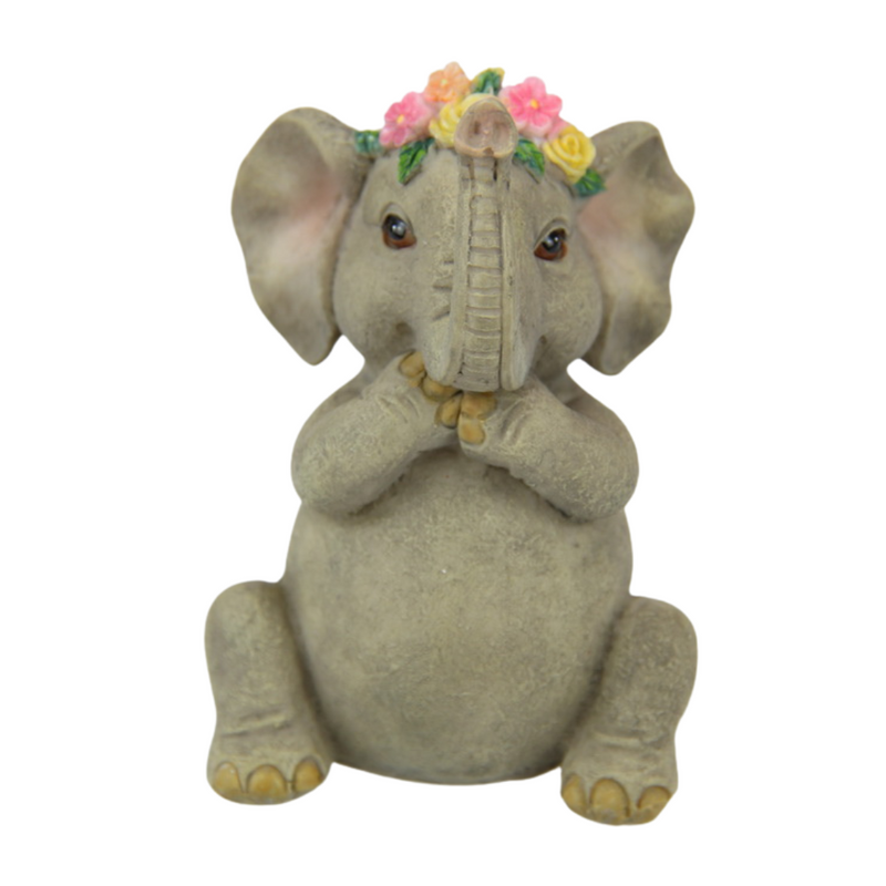 Ronis Wise Floral Elephants 10cm Assorted