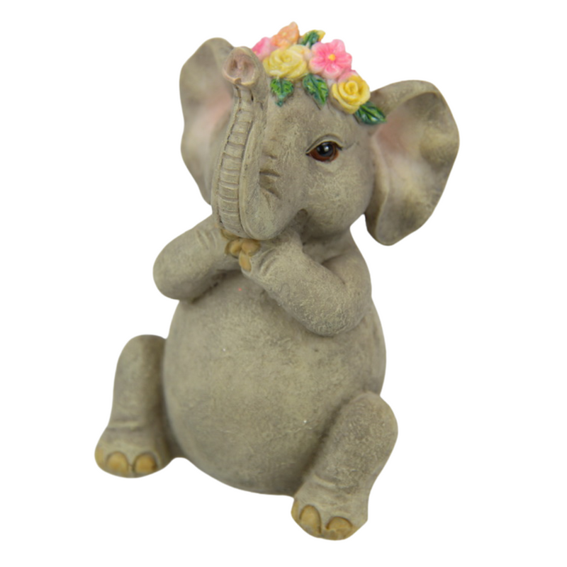 Ronis Wise Floral Elephants 10cm Assorted