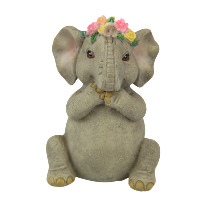 Ronis Wise Floral Elephants 10cm Assorted