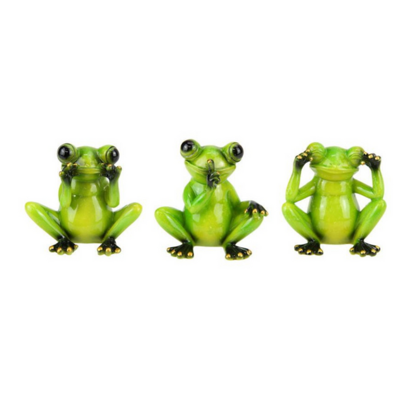 Ronis Wise Green Marble Frog 8cm Assorted
