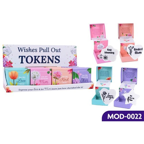 Ronis Wishes Pull Out Tokens Assorted