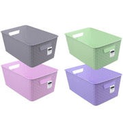 Ronis Woven Storage Basket 14L 39x26x16.5cm 4 Asstd