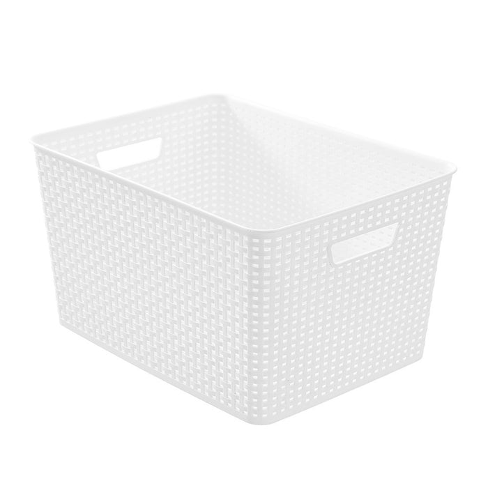 Ronis Woven Storage Basket 22L 41.5x28.5x22cm 3 Asstd