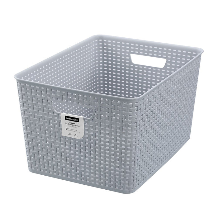 Ronis Woven Storage Basket 22L 41.5x28.5x22cm 3 Asstd