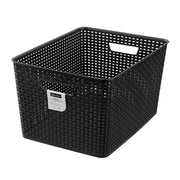 Ronis Woven Storage Basket 22L 41.5x28.5x22cm 3 Asstd – thumbnail