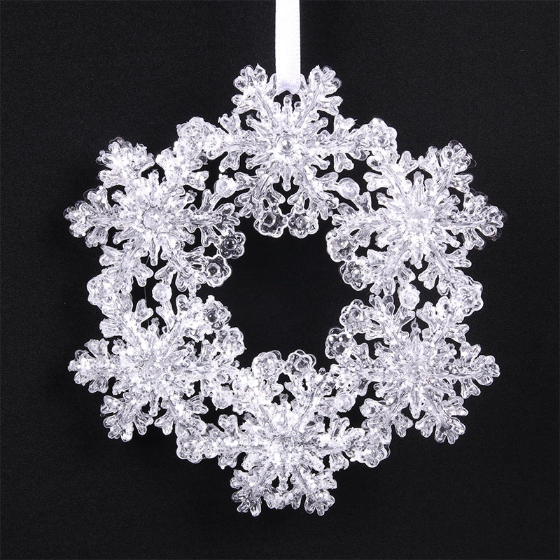 Ronis Wreath Tree Ornament with Silver Finish 13cm