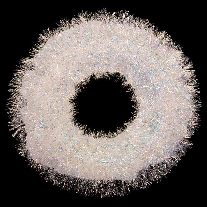 Iridescent Christmas Wreath 38cm decorative holiday décor