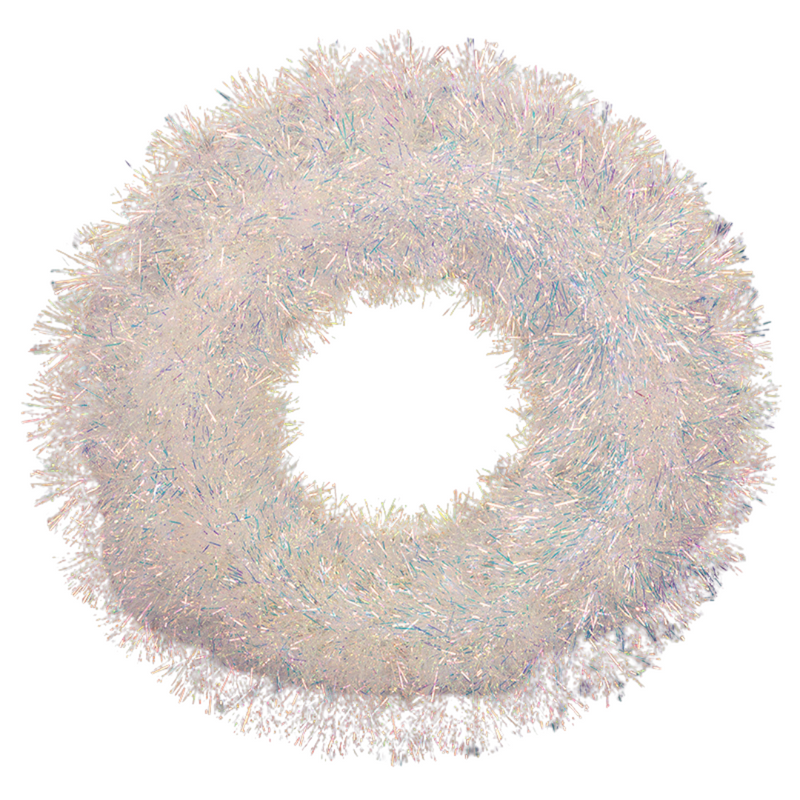Iridescent Christmas Wreath 38cm decorative holiday décor