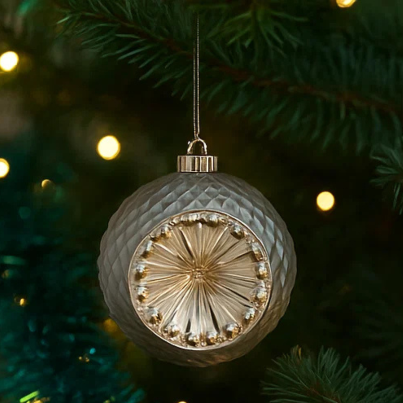 Baubles Pewter Shatterproof 15cm