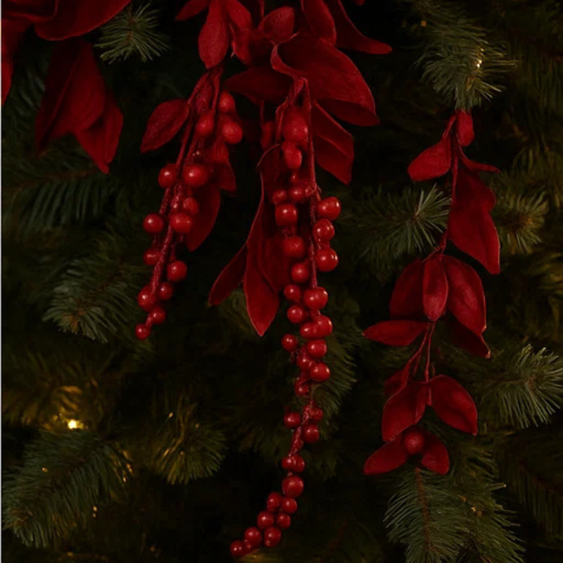 Christmas Berry™ Red Berry Drop Stem (100cm)