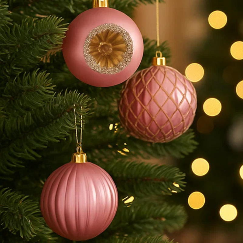 Baubles Pink 8cm