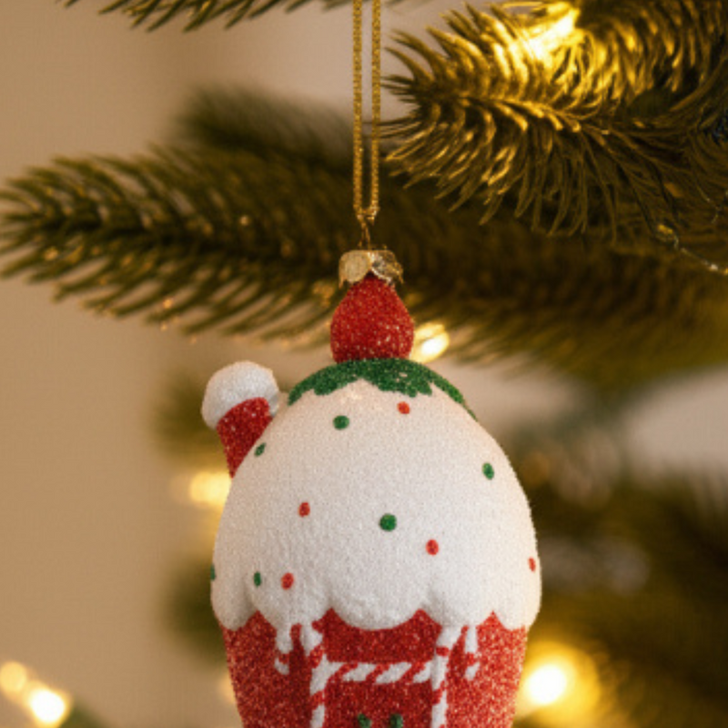 Christmas Tree Dec 3.5in plastic Ice Cream House