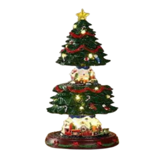 Ronis Christmas LED Tree with Double Turning Trains