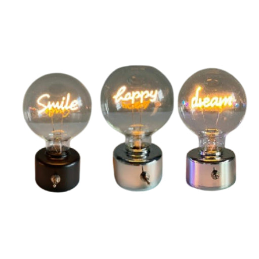 Ronis Neon Globes 6 Assorted 8X14cm Battery Operated