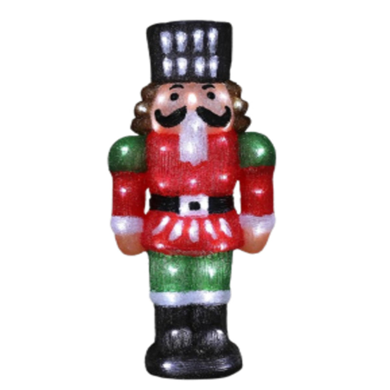 Ronis Acrylic Nutcracker white LED 28x17x60cm