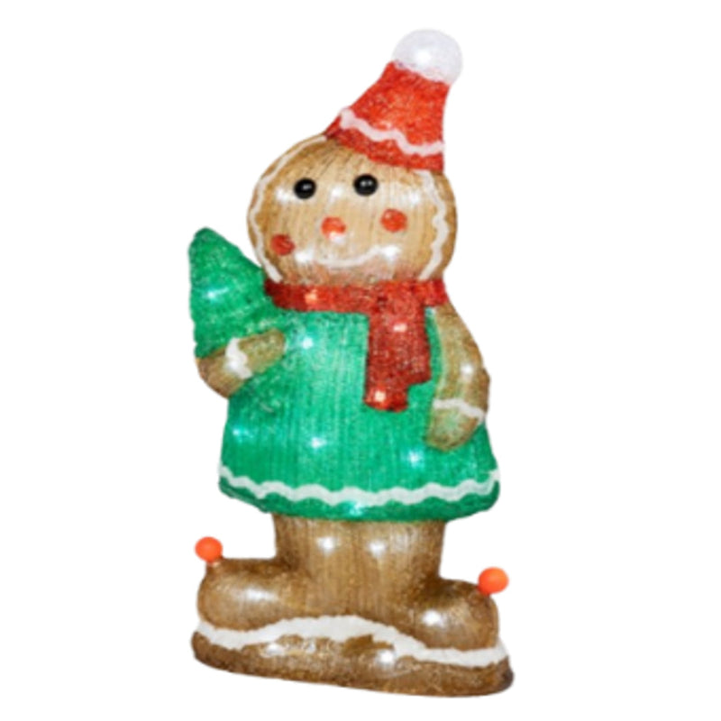 Ronis Acrylic Gingerbreadman 24x15x41cm